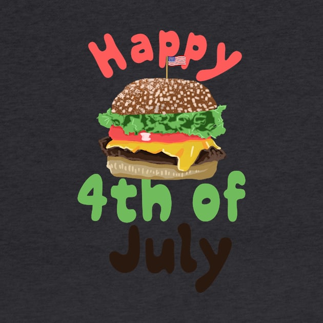 Burger 4th of July Design 1 by CreamPie